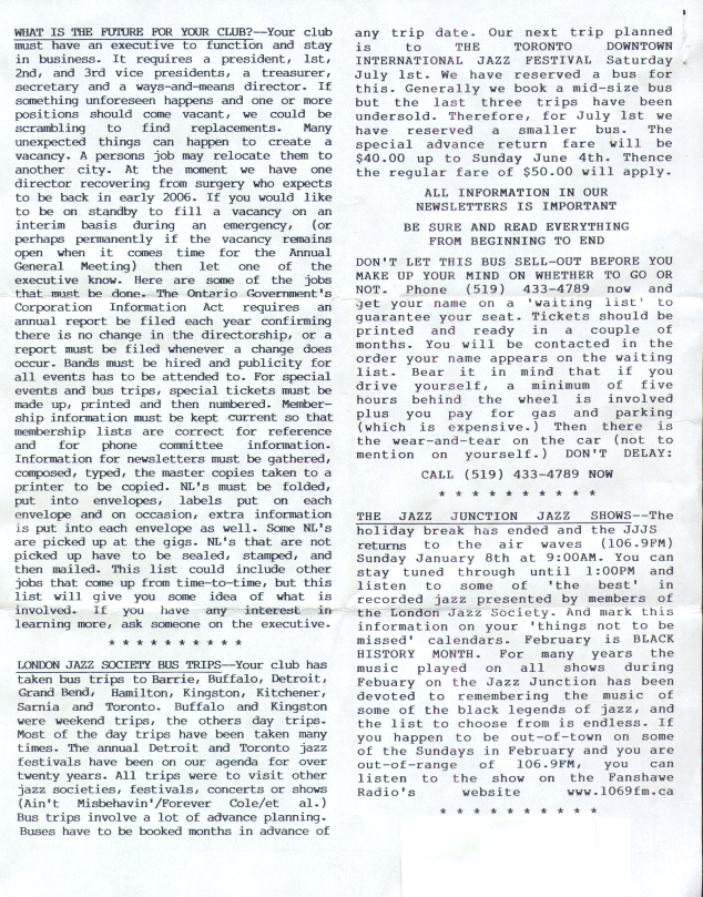 Jan/Feb, 2006 LJS Newsletter Page Three